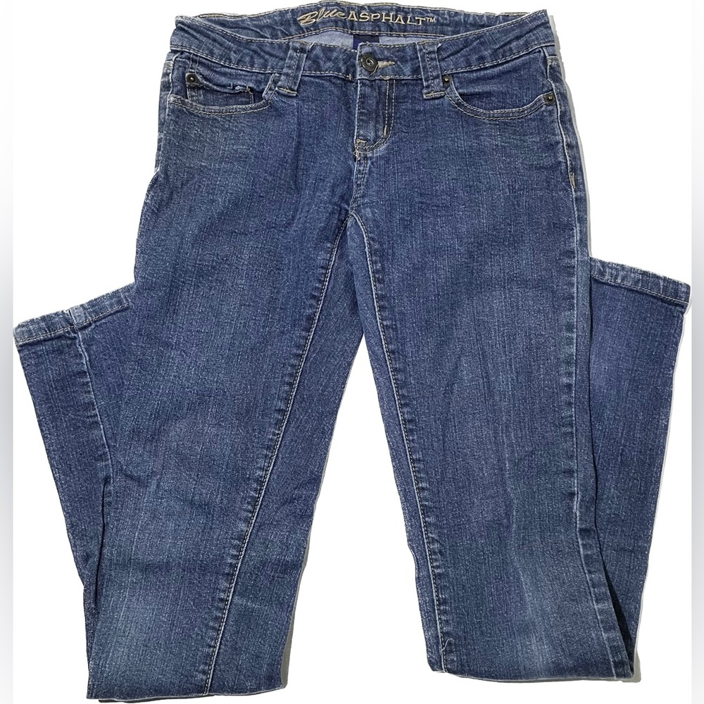 Blue Asphalt Straight Leg Cut Demon Jeans | Size 3 Long